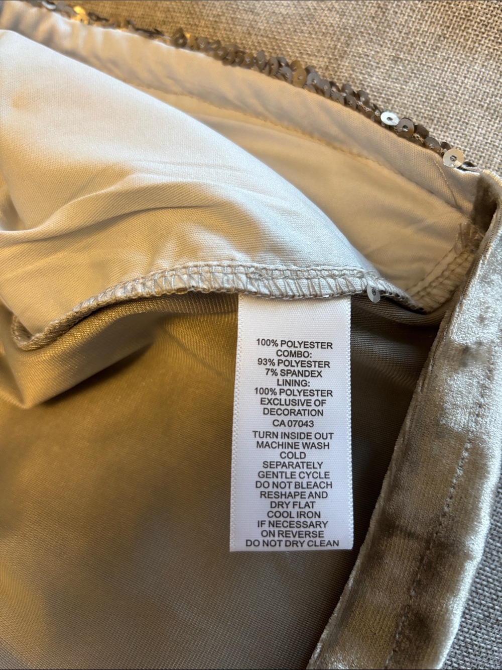 CUPIO Sequin and velvet top, Sz M. - Picture 5 of 8